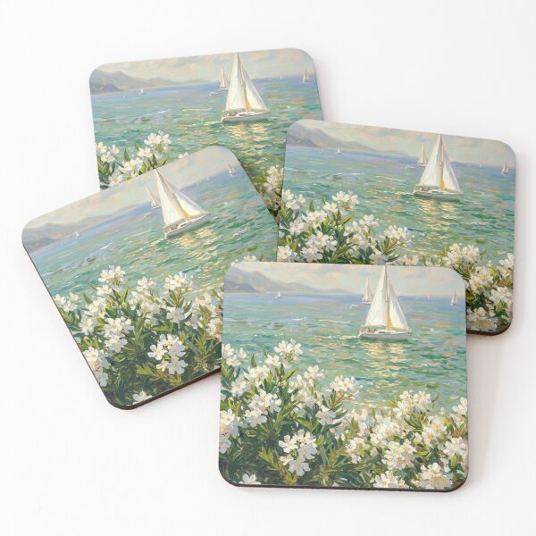 Item preview, Sailboats and flowers designed and sold by Svitlana777.