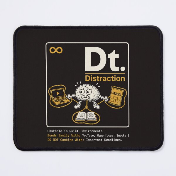 Item preview, Science of Distraction ADHD Humor t-shirt designed and sold by MOSIDRIP™.