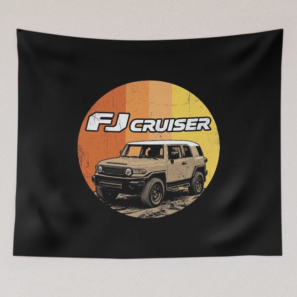 Item preview, FJ Cruiser Retro Style Off-Road Terrain Sunset Tan Paint [Black Shirt Only] designed and sold by Off-Road-Zone.