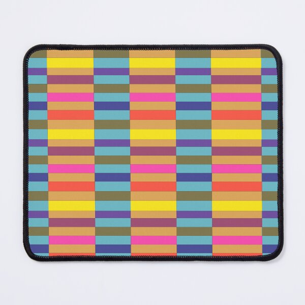 Item preview, Abstract multi-colored horizontal geometric block stripes seamless pattern. designed and sold by AdesignbyG.