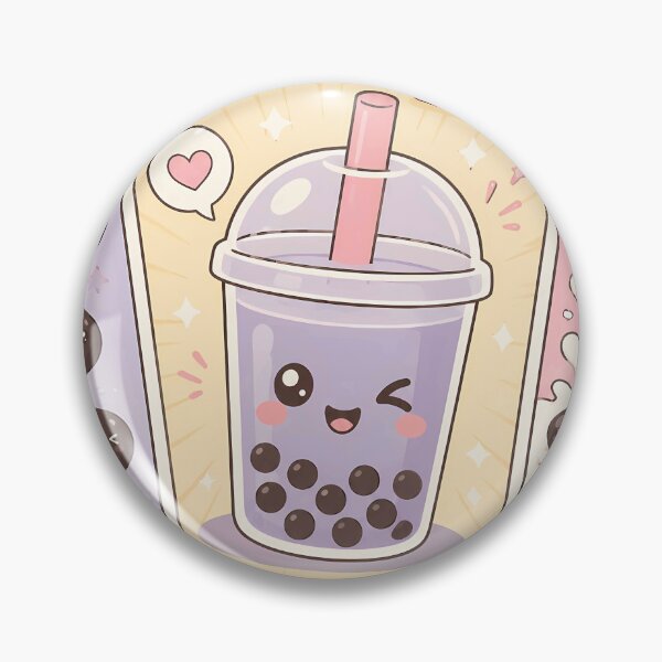 Item preview, Kawaii Bubble Tea Pop Panels Cute Pastel Boba Design designed and sold by Gift Phrase Studio.