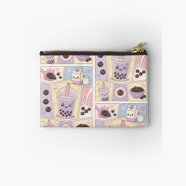 Item preview, Kawaii Bubble Tea Pop Panels Cute Pastel Boba Design designed and sold by Gift Phrase Studio.