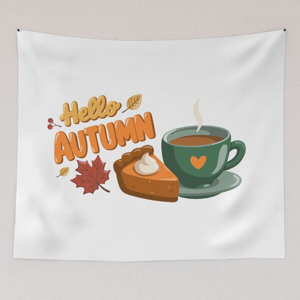 Item preview, Hello Autumn Tea And Pie designed and sold by EvLip-Artist.