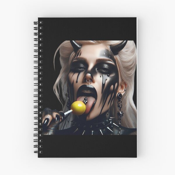 Item preview, Demon Girl Licking Yellow Lollipop designed and sold by Voodoo Store Paranormal Collections.
