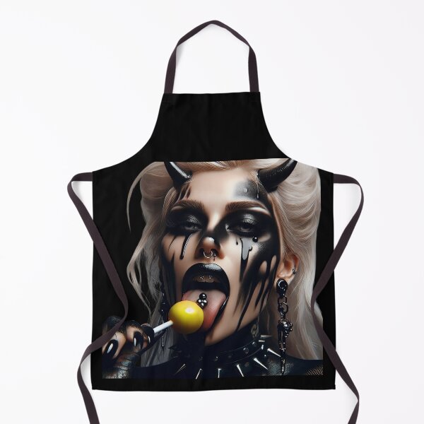 Item preview, Demon Girl Licking Yellow Lollipop designed and sold by Voodoo Store Paranormal Collections.