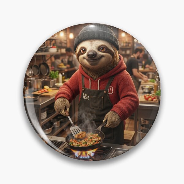 Item preview, Sloth as head chef at the grill in the kitchen designed and sold by SparTiere.