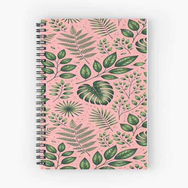 Item preview, Botanical Leaves Pattern – Pink Aesthetic Tropical Foliage Design designed and sold by TheSlowShore.