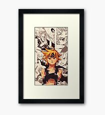 meliodas collage Framed Print