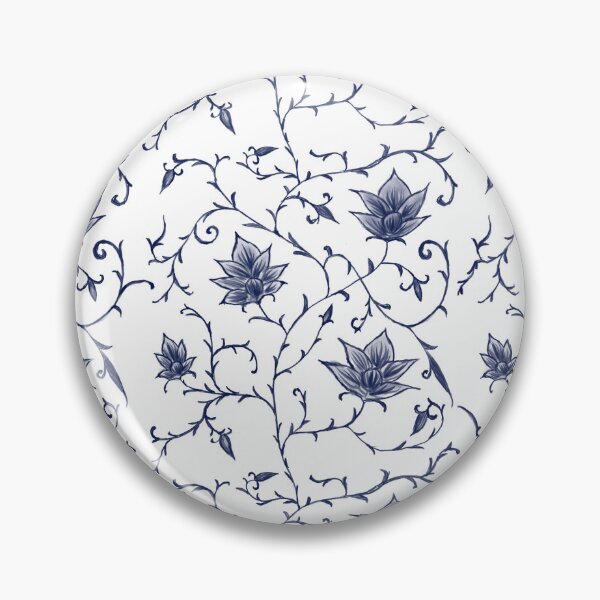 Item preview, Chinoiserie blue and white lotus  designed and sold by Taylorgoodson.
