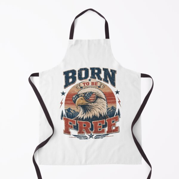 Item preview, Born to Be Free Bald Eagle Vintage Patriotic USA Design designed and sold by AveniaOficial.