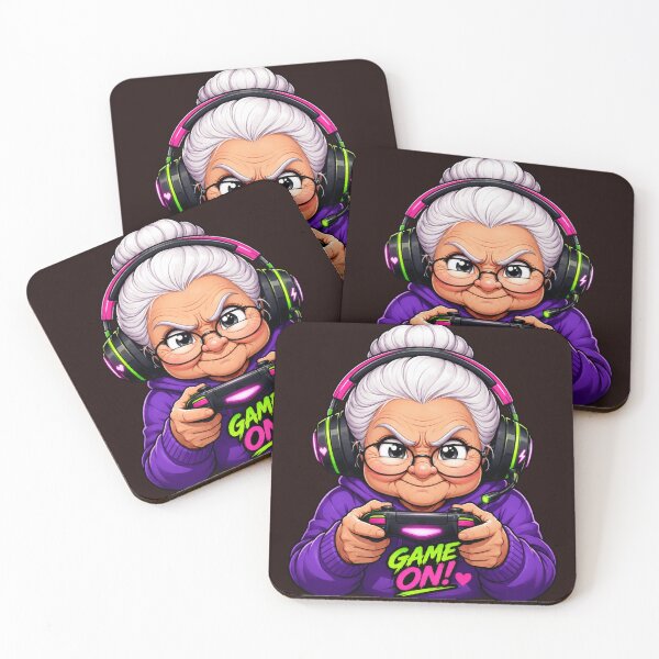 Item preview, Game On Gamer Grandma – Funny Gaming Granny designed and sold by Quirky Gaps.