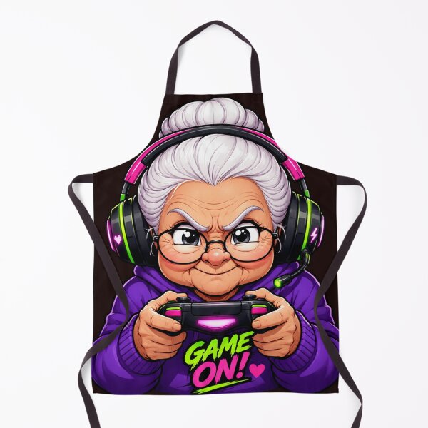 Item preview, Game On Gamer Grandma – Funny Gaming Granny designed and sold by Quirky Gaps.