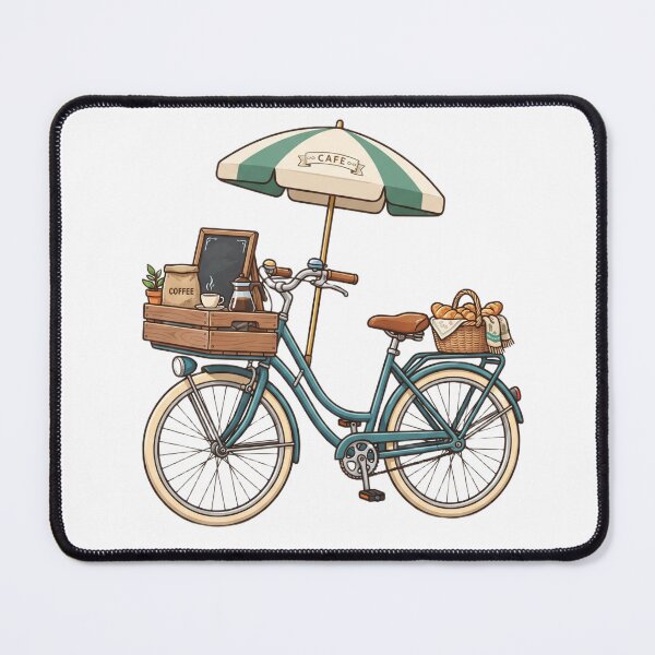 Item preview, Cafe bicycle illustration 2K designed and sold by kidoramagic.