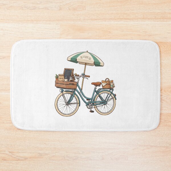 Item preview, Cafe bicycle illustration 2K designed and sold by kidoramagic.