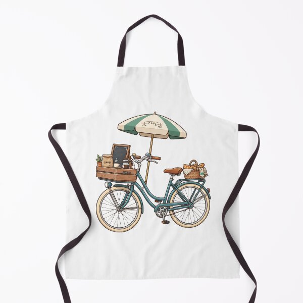 Artikelvorschau, Café-Fahrrad-Illustration 2K entworfen und verkauft von kidoramagic.