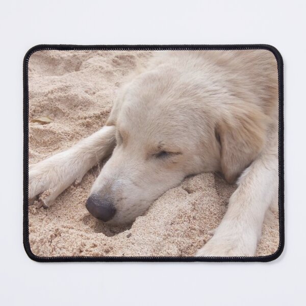 Item preview, Dog Sleeping on the Beach designed and sold by KOVA CREATIVE.