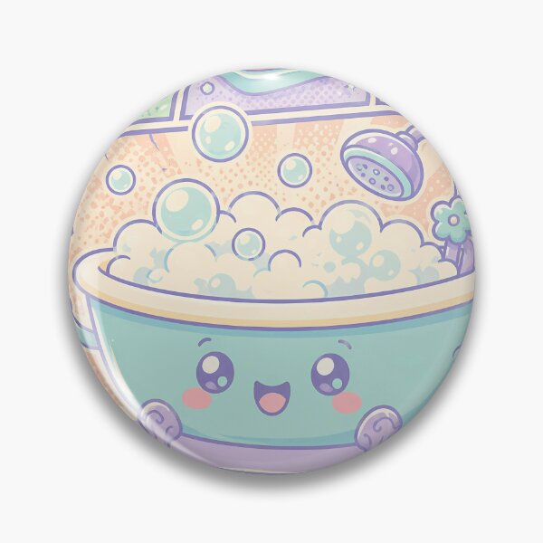 Item preview, Kawaii Bubble Bath Spa Comic Panels designed and sold by Gift Phrase Studio.