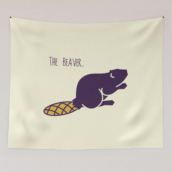 Item preview, Minimal Beaver Animal Illustration designed and sold by danielrospad.