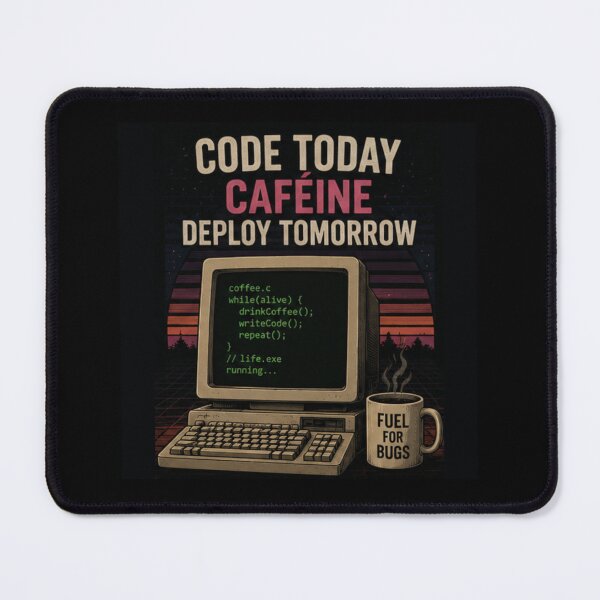 Item preview, Code Today Caffeine Tomorrow designed and sold by Turtle-Shell.