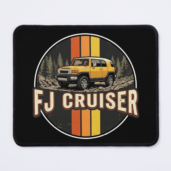 Item preview, FJ Cruiser Retro Style Off-Road Overland Retro Sunset Yellow designed and sold by Off-Road-Zone.