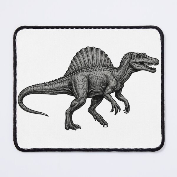Item preview, Realistic minimalistic black and white spinosaurus designed and sold by Minimalisticaly.