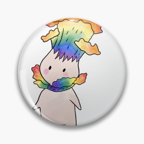 Item preview, Rainbow Mushroom Person designed and sold by Pouques of the Tides.