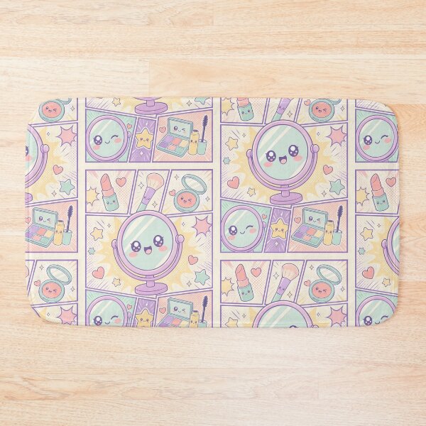 Item preview, Kawaii Makeup Mirror Comic Panels designed and sold by Gift Phrase Studio.