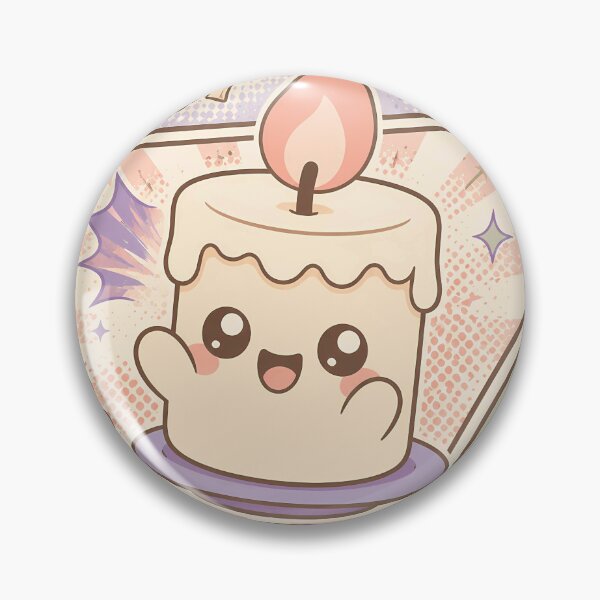 Item preview, Kawaii Candle Comic Panels designed and sold by Gift Phrase Studio.