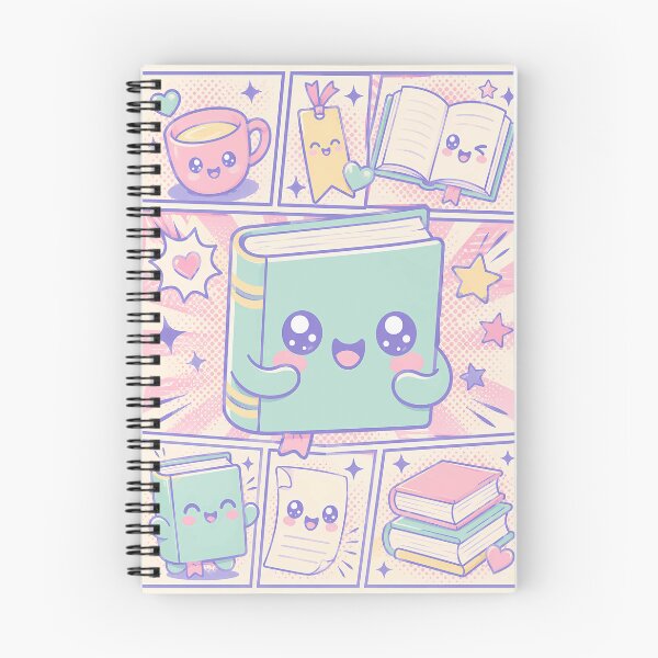 Item preview, Kawaii Book Comic Panels designed and sold by Gift Phrase Studio.