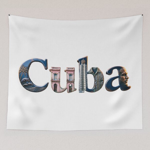 Item preview,  Cuba – Vintage Cultural Typography designed and sold by VladisWorld.