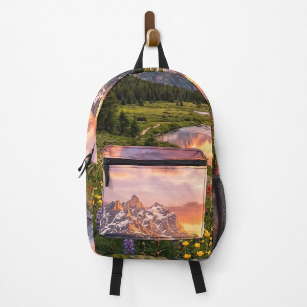 Item preview, Majestic Mountain Sunburst and Wildflower River designed and sold by Quiet life.