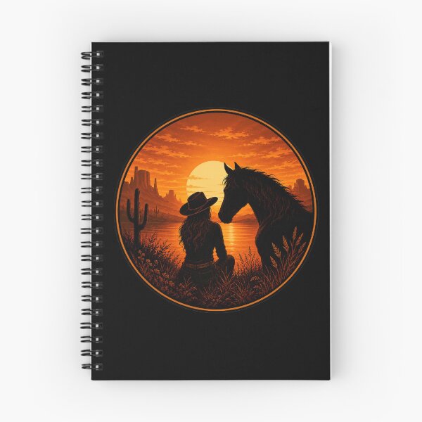Item preview, Cowgirl and Horse at Sunset designed and sold by OTSC.