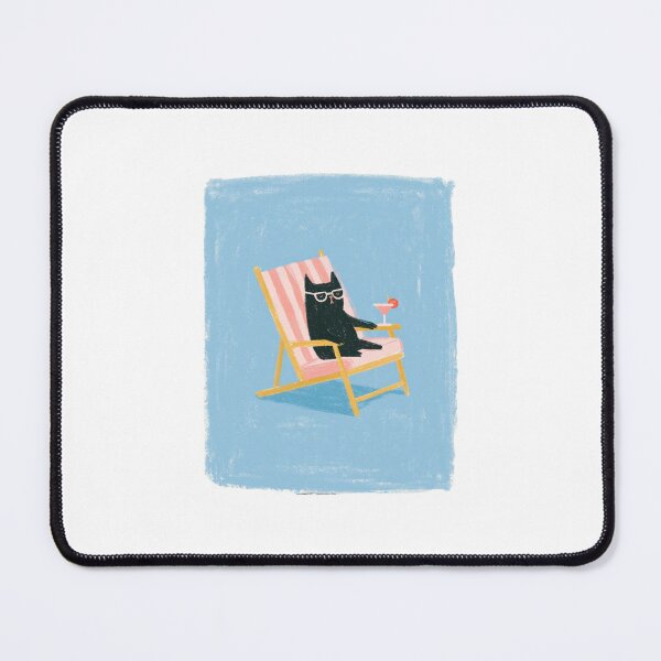 Item preview, Dolce Far Niente - Cool French Bulldog on Beach Chair designed and sold by Ramona-Gliga.