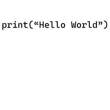 Artwork thumbnail, print Hello World code statement | Coding / Programming by Stackback