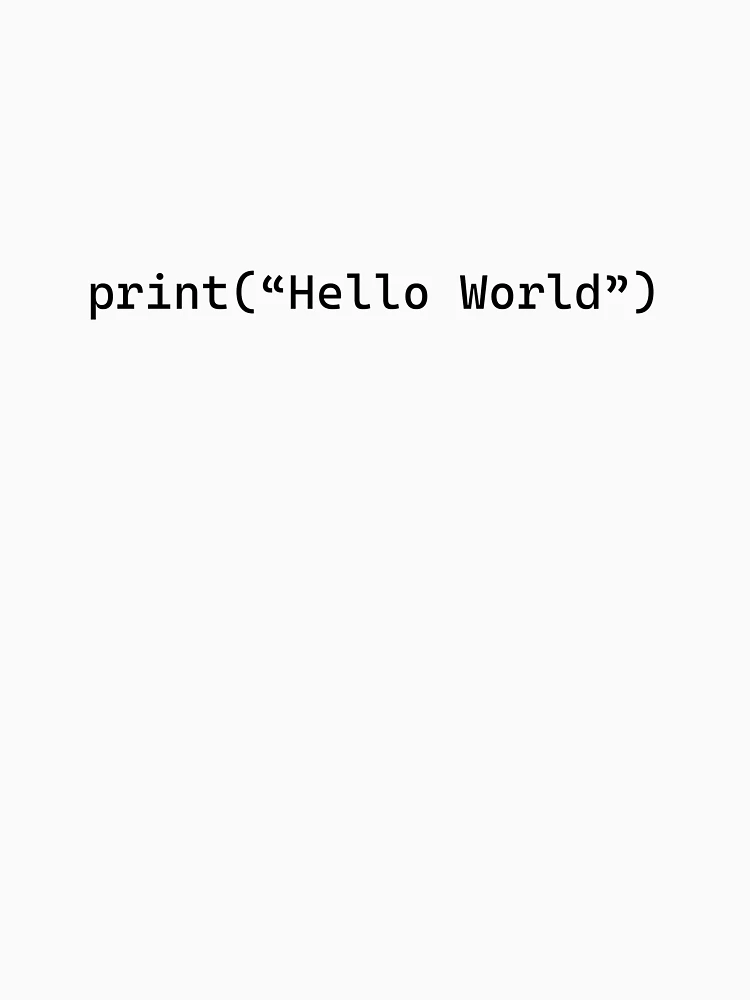 Thumbnail 7 of 7, Classic T-Shirt, print Hello World code statement | Coding / Programming designed and sold by Stackback.