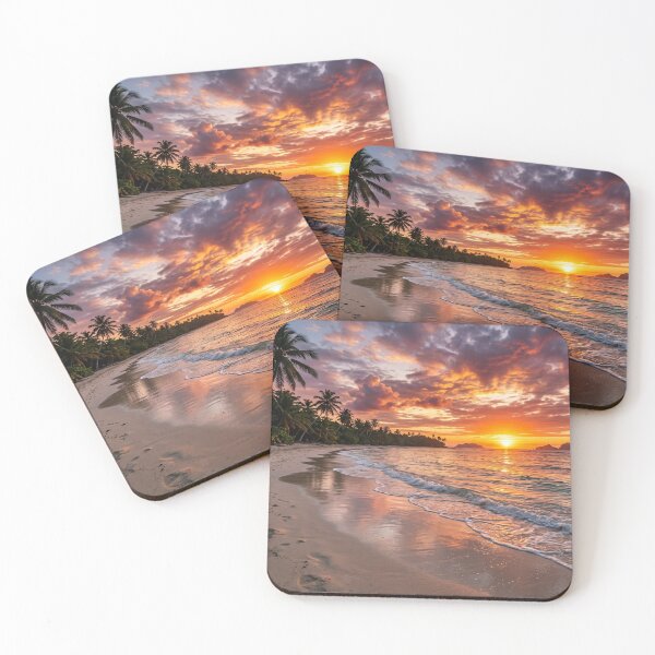 Item preview, Paradise Island Sunset and Calm Waves designed and sold by Quiet life.