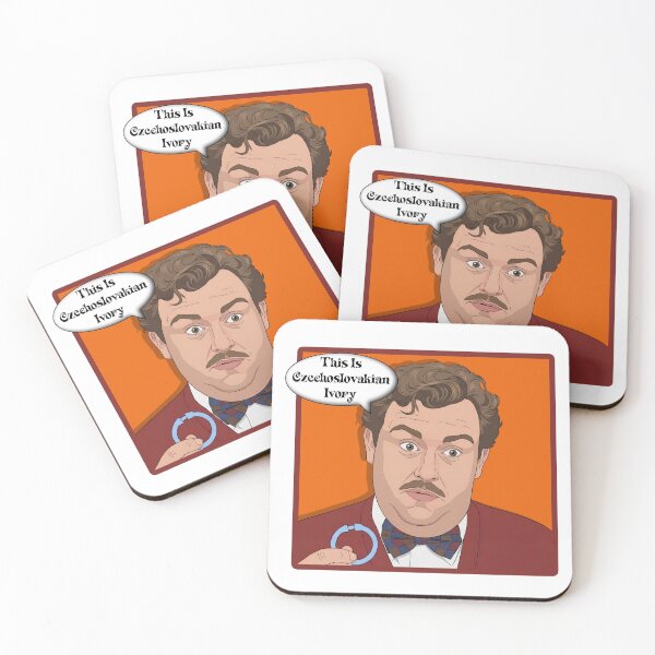 Item preview, Del Griffith Czechoslovakian Ivory Shower Curtain Ring Fan Art designed and sold by Deviant Logic Design.
