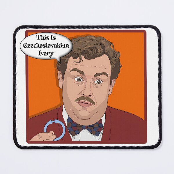 Item preview, Del Griffith Czechoslovakian Ivory Shower Curtain Ring Fan Art designed and sold by Deviant Logic Design.