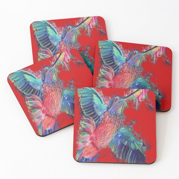 Item preview, Vibrant Watercolor Hummingbird Splash designed and sold by ChromoFauna.