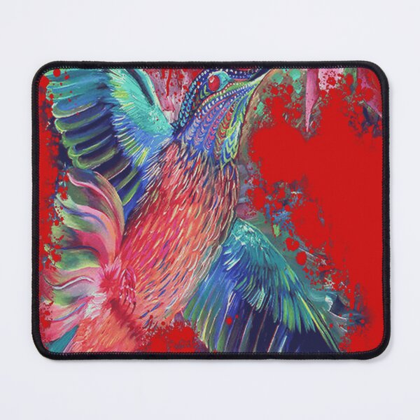 Item preview, Vibrant Watercolor Hummingbird Splash designed and sold by ChromoFauna.