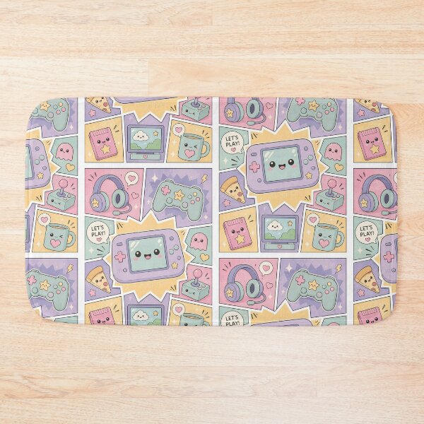 Item preview, Kawaii Game Controller Comic Panels designed and sold by Gift Phrase Studio.
