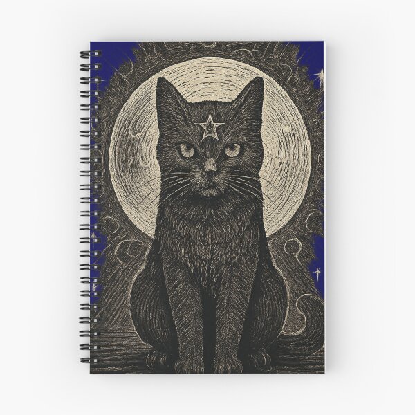 Item preview, Copy of Black Cat Moon Celestial Witchy Aesthetic Gothic Cat Design Sticker & T-Shirt designed and sold by Cat-astrophes.