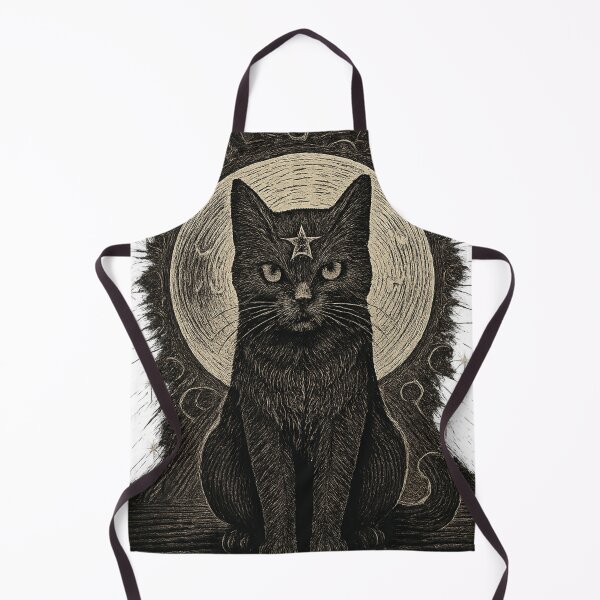 Item preview, Copy of Black Cat Moon Celestial Witchy Aesthetic Gothic Cat Design Sticker & T-Shirt designed and sold by Cat-astrophes.