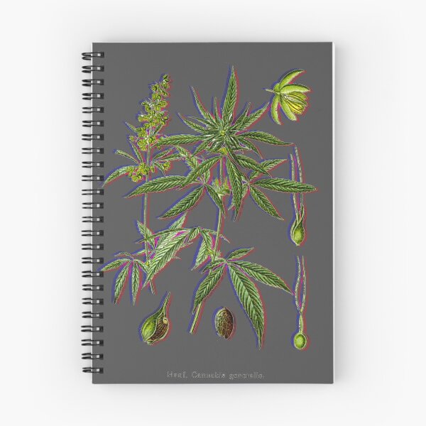 Item preview, Cannabis Hemp Marijuana botanical art designed and sold by BlueLineLAX.
