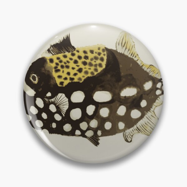 Item preview, Clown Triggerfish Watercolor Portrait designed and sold by OceanZenieth.