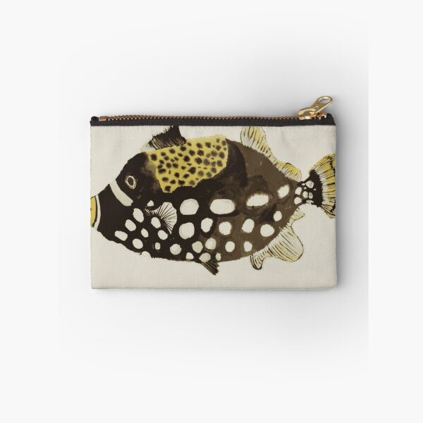 Item preview, Clown Triggerfish Watercolor Portrait designed and sold by OceanZenieth.