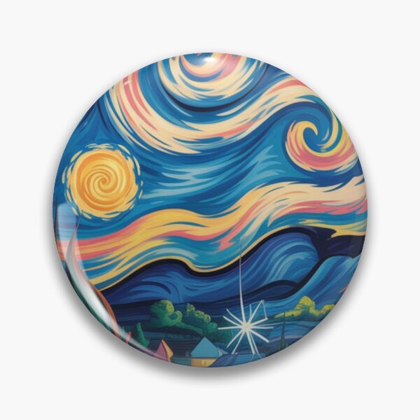 Item preview, A captivating pop art interpretation of a starry night designed and sold by 123ks.