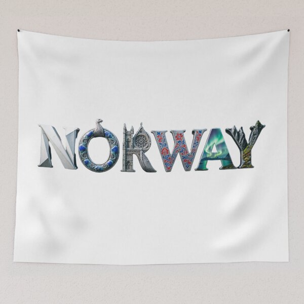 Item preview,  Norway Heritage Typography Design designed and sold by VladisWorld.