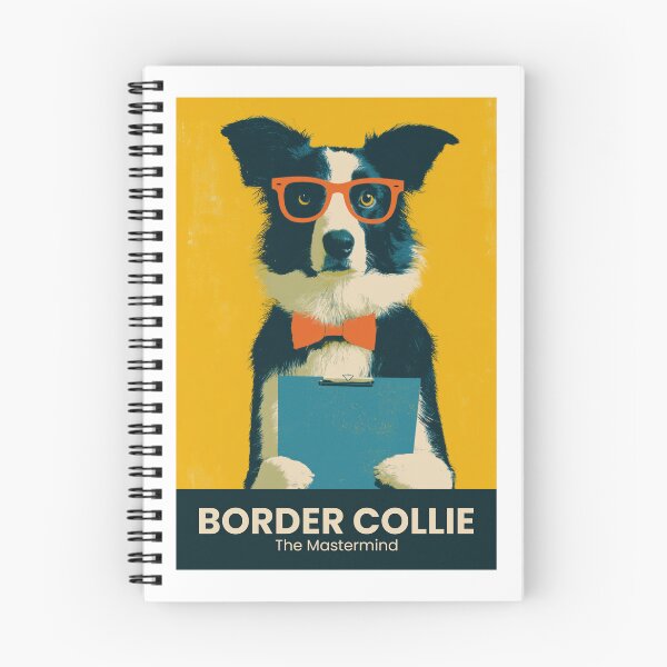 Item preview, Border Collie The Mastermind, Clever Genius Wall Art designed and sold by MarkedArtPrints.