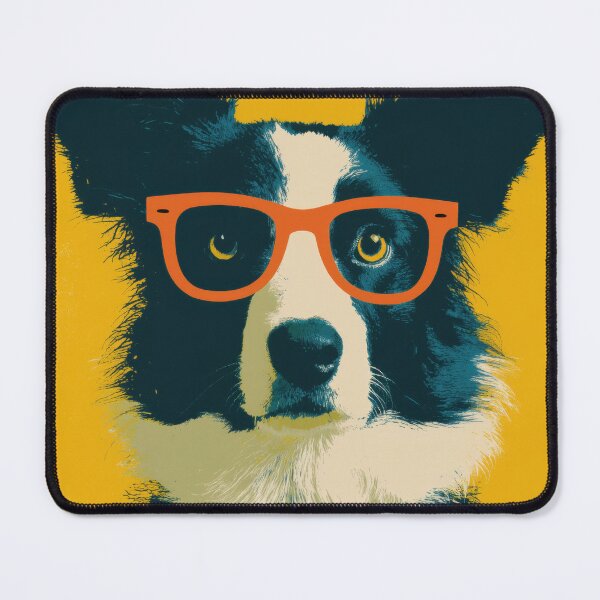 Item preview, Border Collie The Mastermind, Clever Genius Wall Art designed and sold by MarkedArtPrints.
